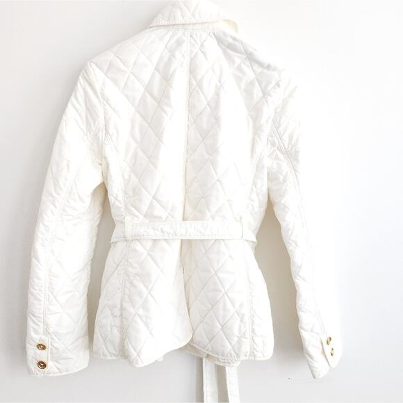 S Lilly Pultizer cream belted barn jacket - Picture 6 of 6